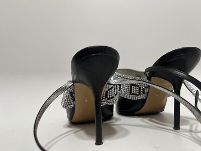Vtg DOLCE & GABBANA CRYSTAL LOGO HEELS 38.5 | eBay