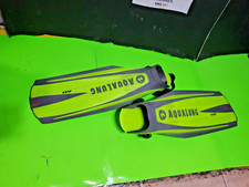 AQUA LUNG BLADES2 Flex FINS Open Heel Size Giant Yellow/Lime SCUBA DIVING