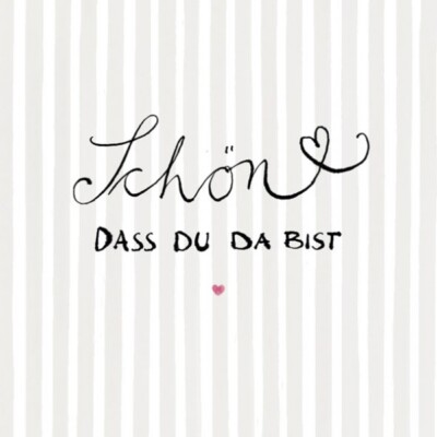 Servietten ''Schön dass Du da bist'' - (20er Pack) (*NEU*)