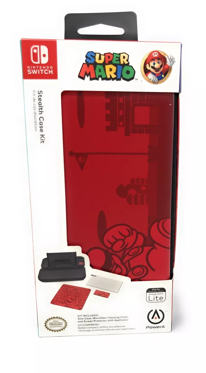Nintendo Switch Super Mario Bros Stealth Travel Case Kit Brand New