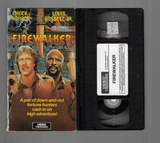 FIREWALKER VHS - 1989 Chuck Norris, Louis Gossett Jr Video Treasures VG