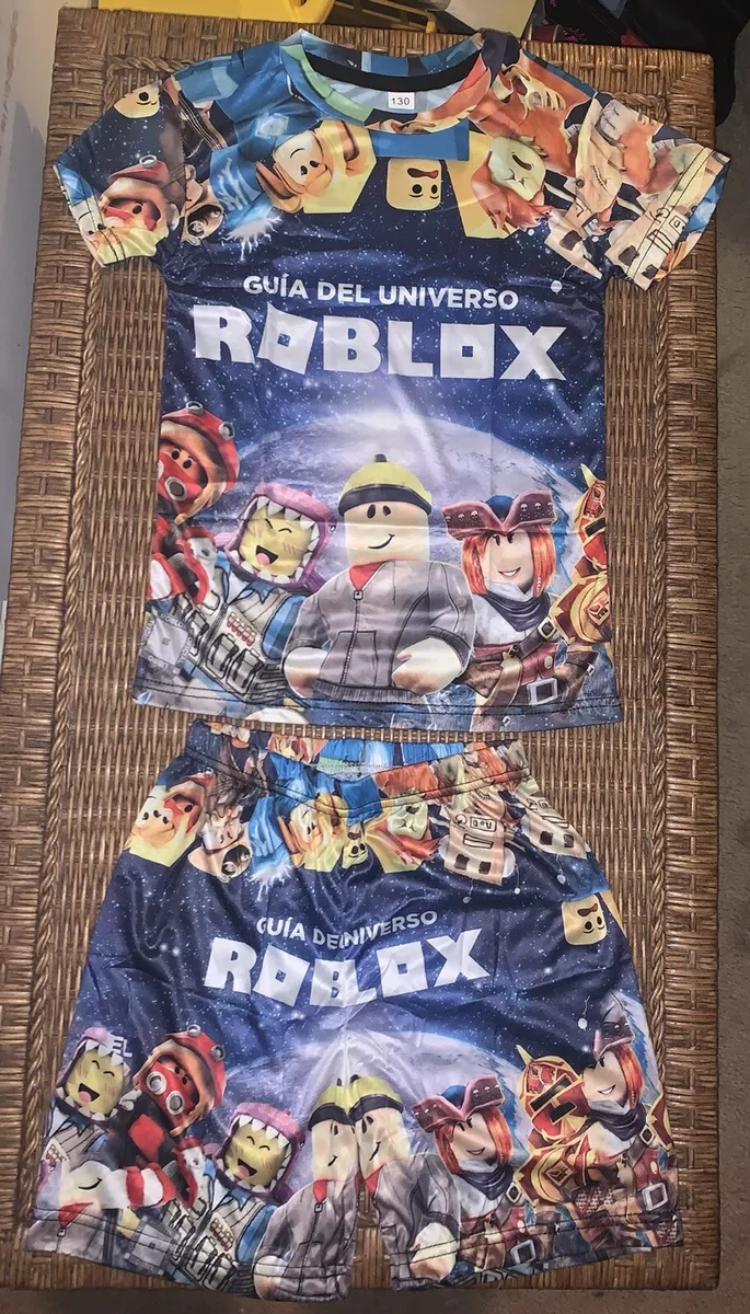 Roblox Short Sleeve T-shirt Boys Kids Summer Tee Shirt Crew Neck