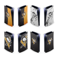 OFFICIAL NHL PITTSBURGH PENGUINS VINYL SKIN FOR SONY PS5 DIGITAL EDITION CONSOLE
