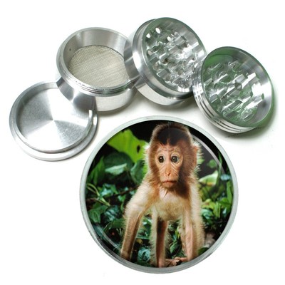 Baby Monkey Black Metal Grinder D4 63mm 4 Piece Adorable Ape Cute