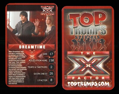 1 x Infokarte X Factor Dreamtime - R108