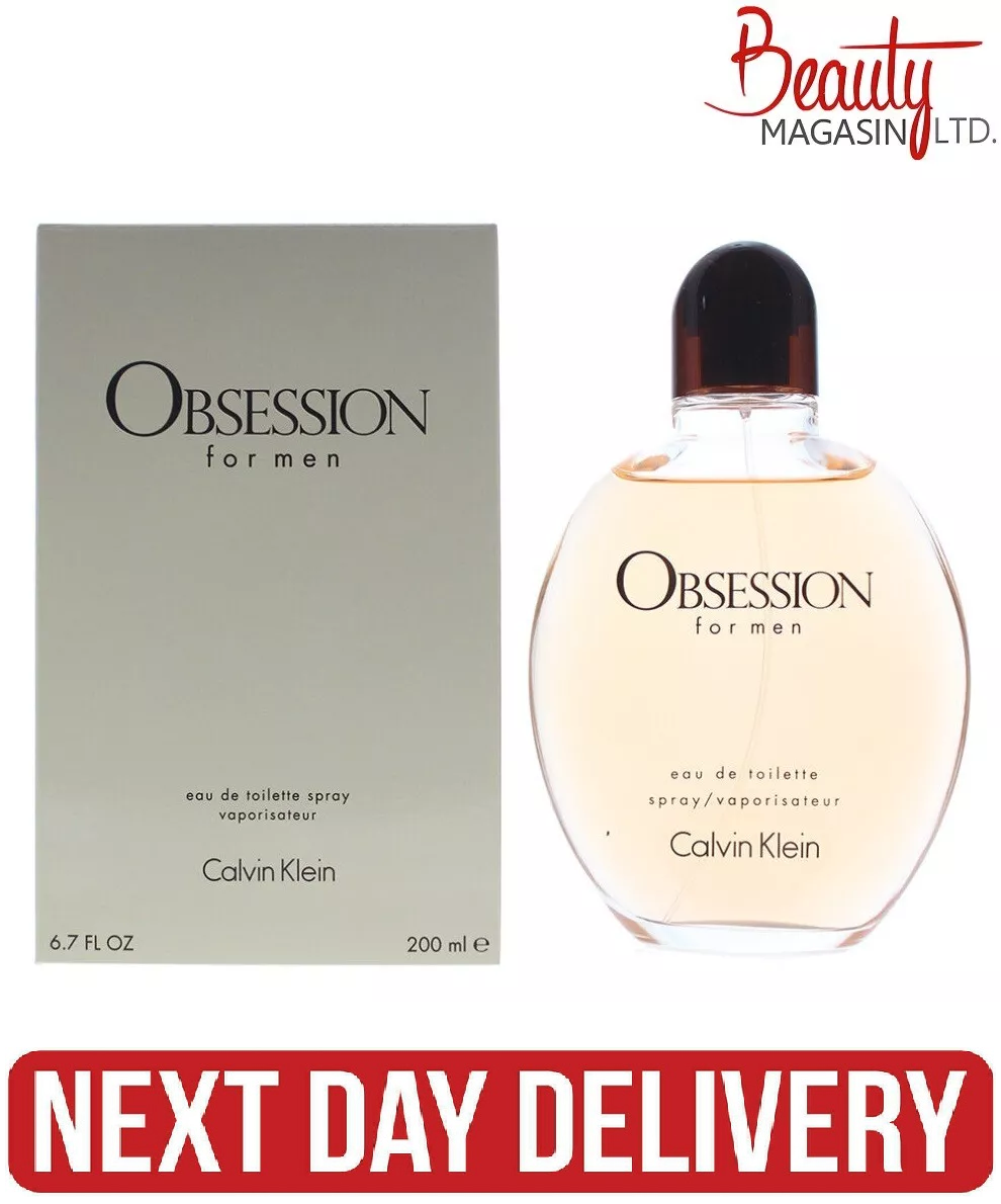 Calvin Klein Obsession For Men Eau de Toilette 200ml EDT Spray New