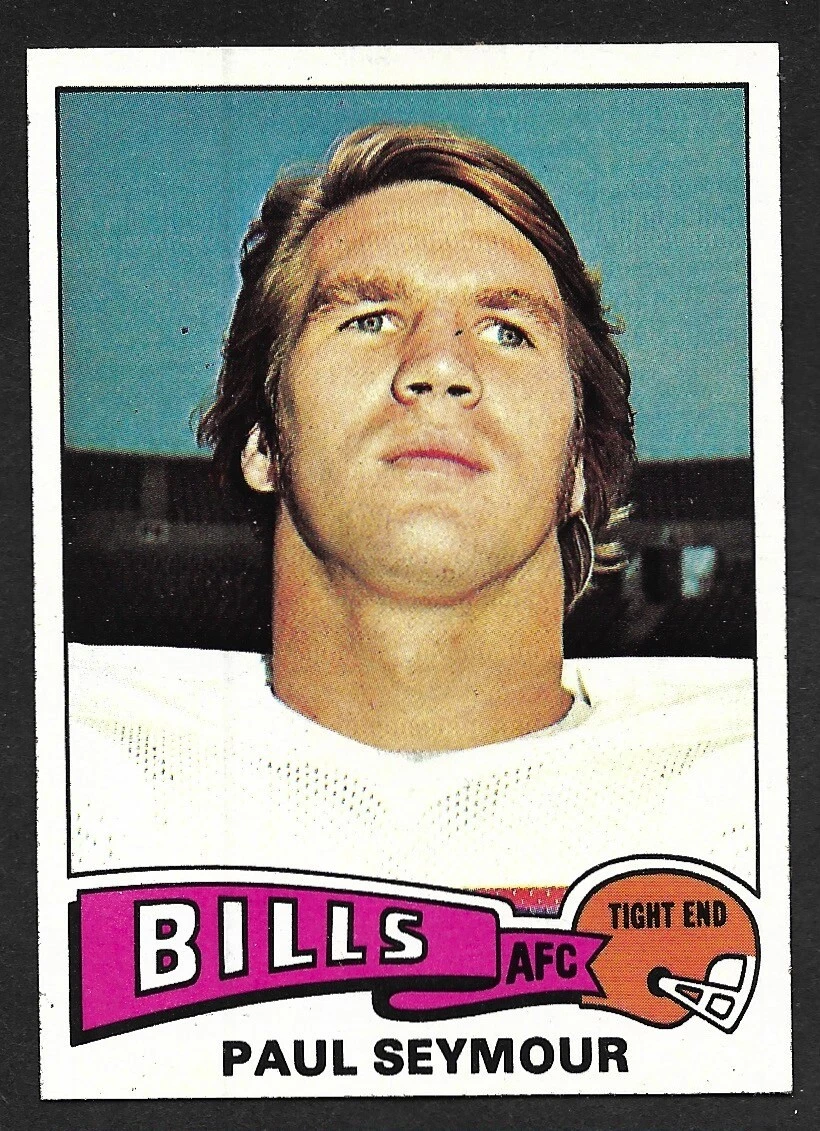 1975 TOPPS FOOTBALL #185  Paul Seymour  Michigan  BUFFALO BILLS  NM+   A