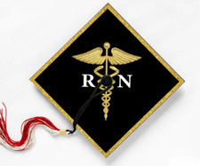 RN, Nursing School, Nursing Student, Graduation Cap Topper, Graduation Gift