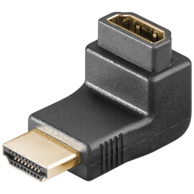 HDMI-Adapter HDMI -Buchse (Typ A) > HDMI -Stecker (Typ A) 90° vergoldet