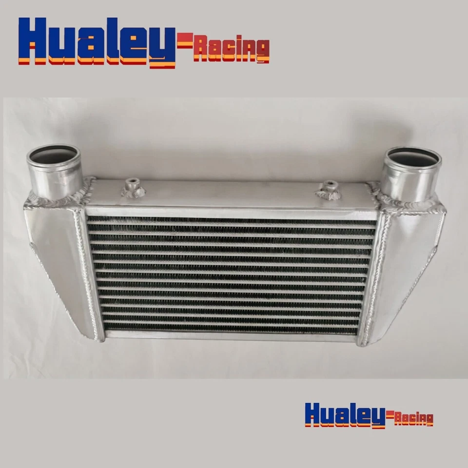 Intercooler universal de aluminio completo de E/S de 24 x 11 x 3,5" alimentación superior turbo montaje frontal Foto 3 de 4