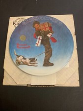 Norman Rockwell 'Wrapped Up In Christmas' 1981 Collector Plate by Edwin M. Knowles — listing 2