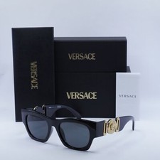 New VERSACE VE4479U GB1/87 Black/Dark Grey 52-19-140 Sunglasses