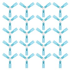 20x 3 Way Wire Connector 16-14 Gauge AWG Crimp Y Ring Heat Shrink Butt Terminals