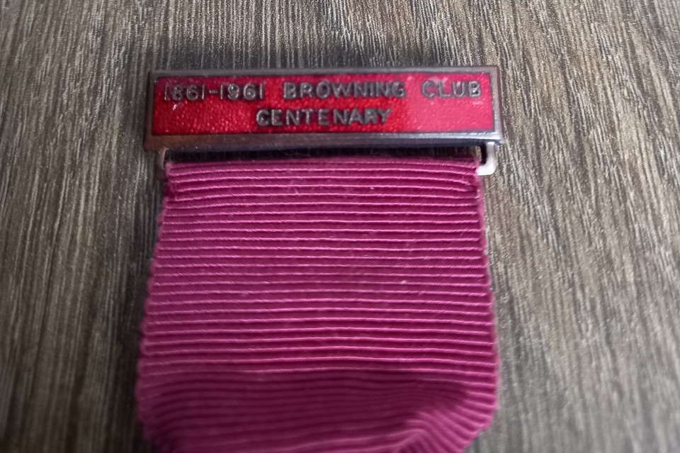 Very rare Browning Club Centenary Medal 18611961 eBay