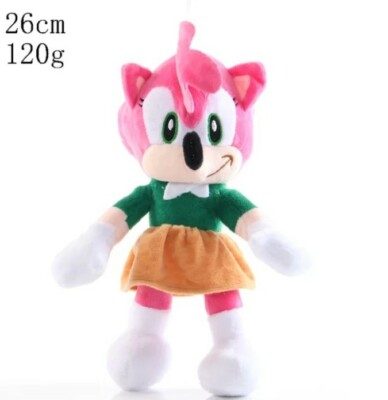 Sonic plush pink 26cm blanket video games Sonic the hedgehog gift idea Christmas 