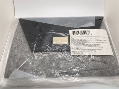 HUGO BOSS PARFUMS Pouch Toiletry Cosmetics Bag H7  x W10  x D1  BLK/Gray NWOT