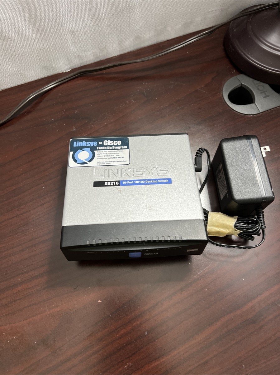 Linksys Model SD216 16-Port 10/100 Desktop Ethernet Network Switch