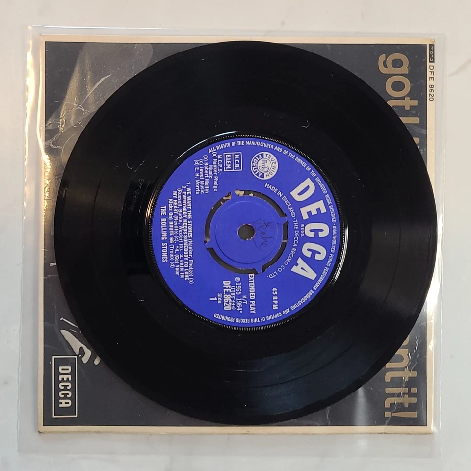 THE ROLLING STONES      "GOT LIVE IF YOU WANT IT!" VINYL 7" EP RECORDS NMINT VG+ - Image 3 of 4