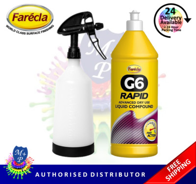 Farecla G6 Rapid Liquid Compound 1,6 kg und G3 Profi Sprühflasche 1 l