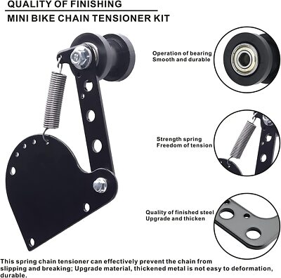 Chain Spring Tensioner Spring-Loaded Chain Tensioner For 49cc/66cc/80cc Motorized Bike Engines - Adjustable Kit Bicycle Chain Tensioner Single Speed - Foto 14