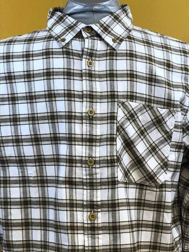 Mountain Khakis Downtown Flannel Shirt Size Large Classic Fit Color Linen NWT - Picture 2 of 5