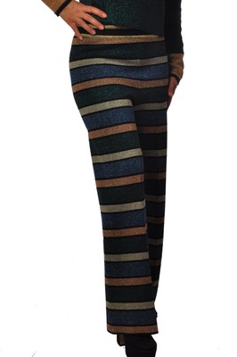 Pantalone Riga in Maglia Elastica da Donna Twin Set Taglia S