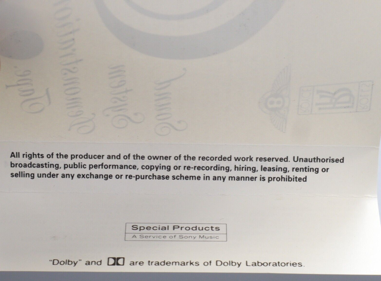 BENTLEY/ ROLLS ROYCE SOUND SYSTEM demonstration TAPE - Rare - CSP 982712-4