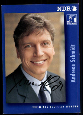 Andreas Schmidt NDR autograph card original signed ## BC 38636