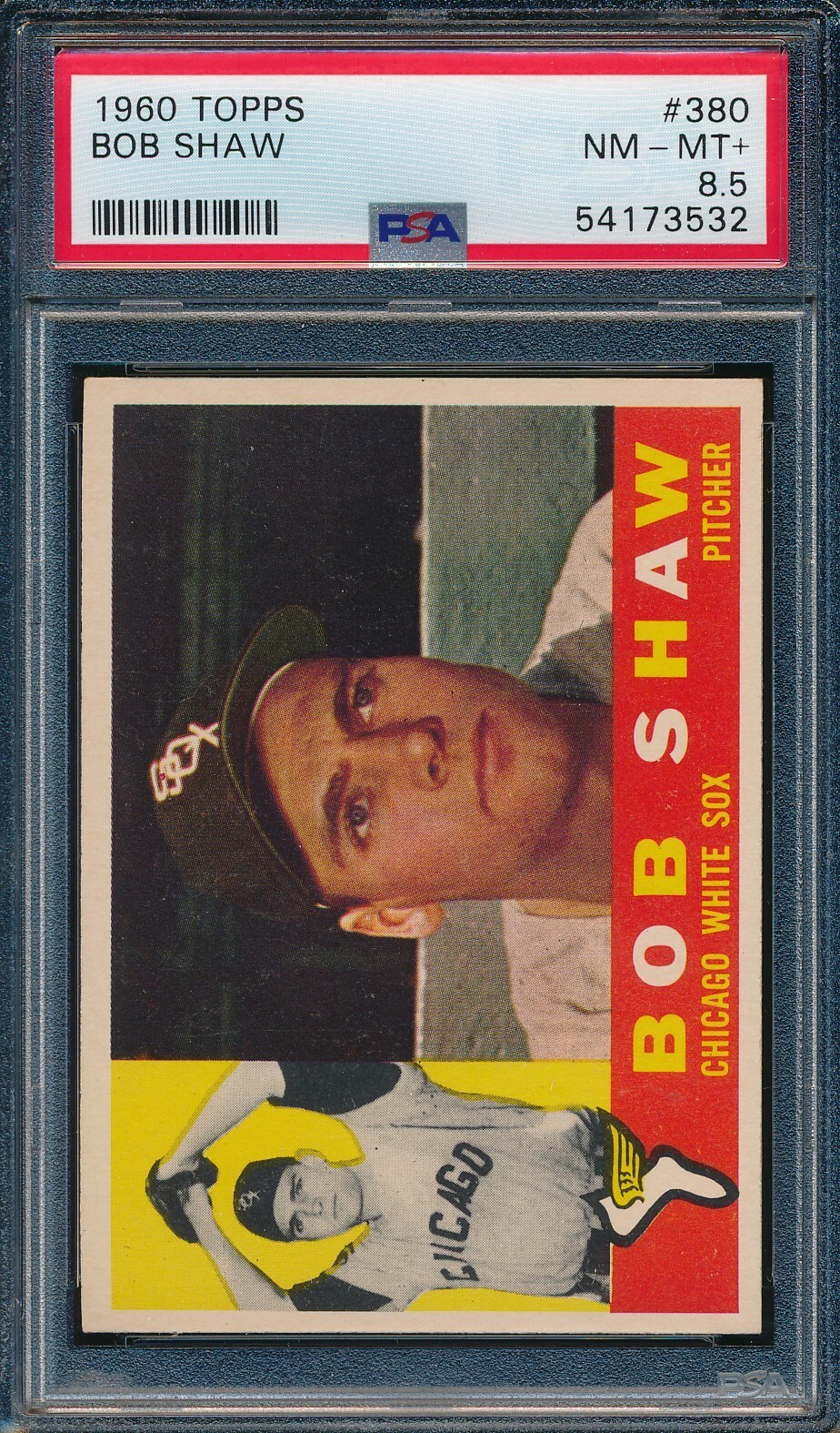 1960 Topps Bob Shaw #380 PSA 8.5 NM-MT+ Baseball Card