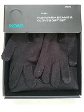 Skora Kens Cold Weather Knit Beanie And Tech Glove Set One Size Black One Size