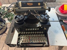 Vintage Royal Typewriter with Beveled Glass Panel Sides thumbnail