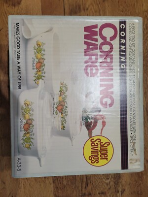  6 piece Trio Set Corning Ware Spice of Life Casserole -  A-33-8 new in box