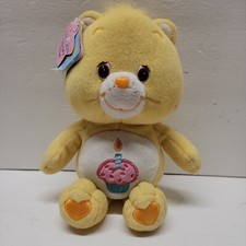 Care Bears Birthday Bear 8  20th Anniversary 2002 Plush NWT