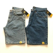 NWT Lee Mens Regular Fit Classic Straight Leg Stone Wash All Cotton Denim Shorts