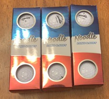 Noodle Long Soft Golf Balls New 3 Sleeves 9 Balls NEW