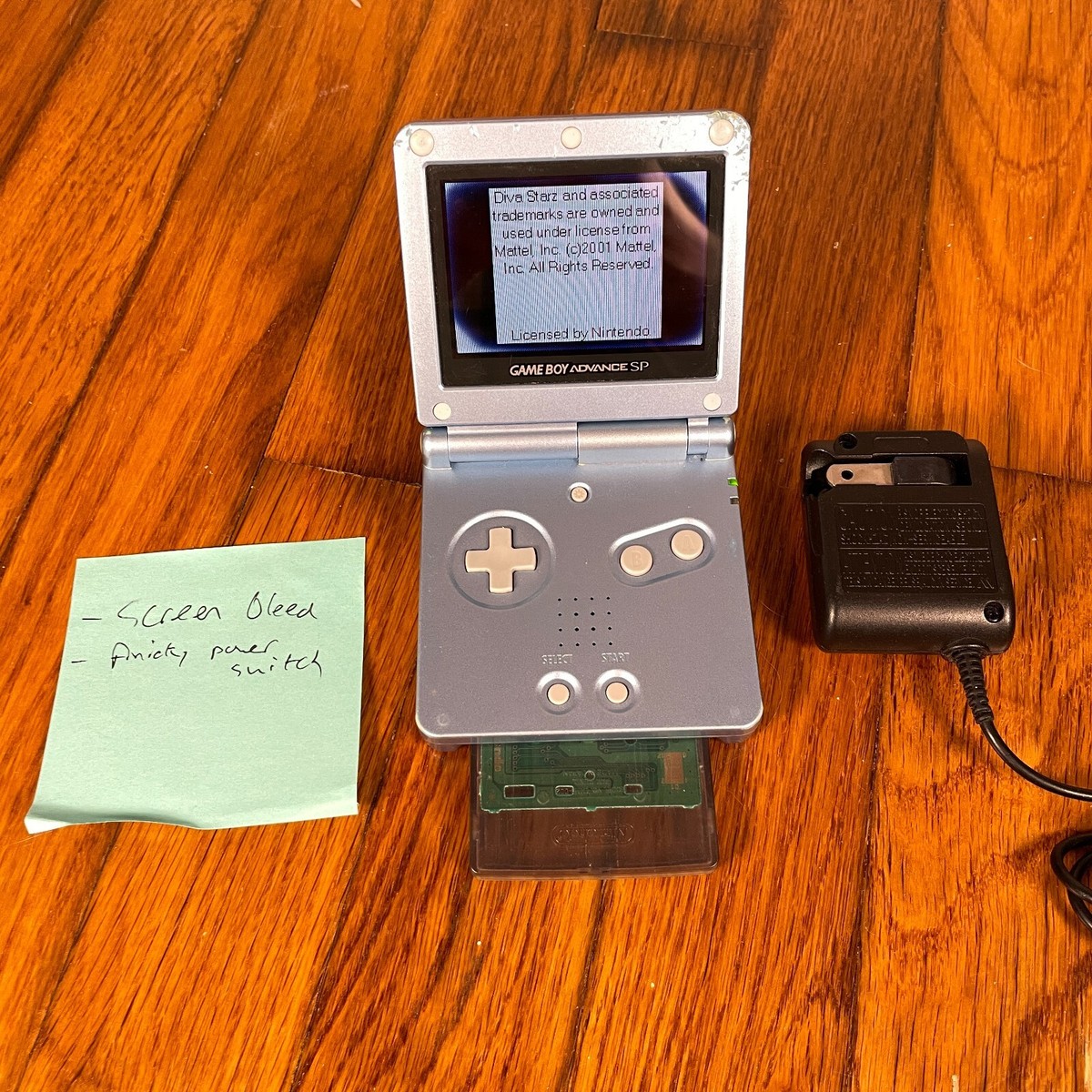 Ags 101 Gameboy Flip Screen Nintendo Gameboy Advance GBA SP Pearl - Main Image