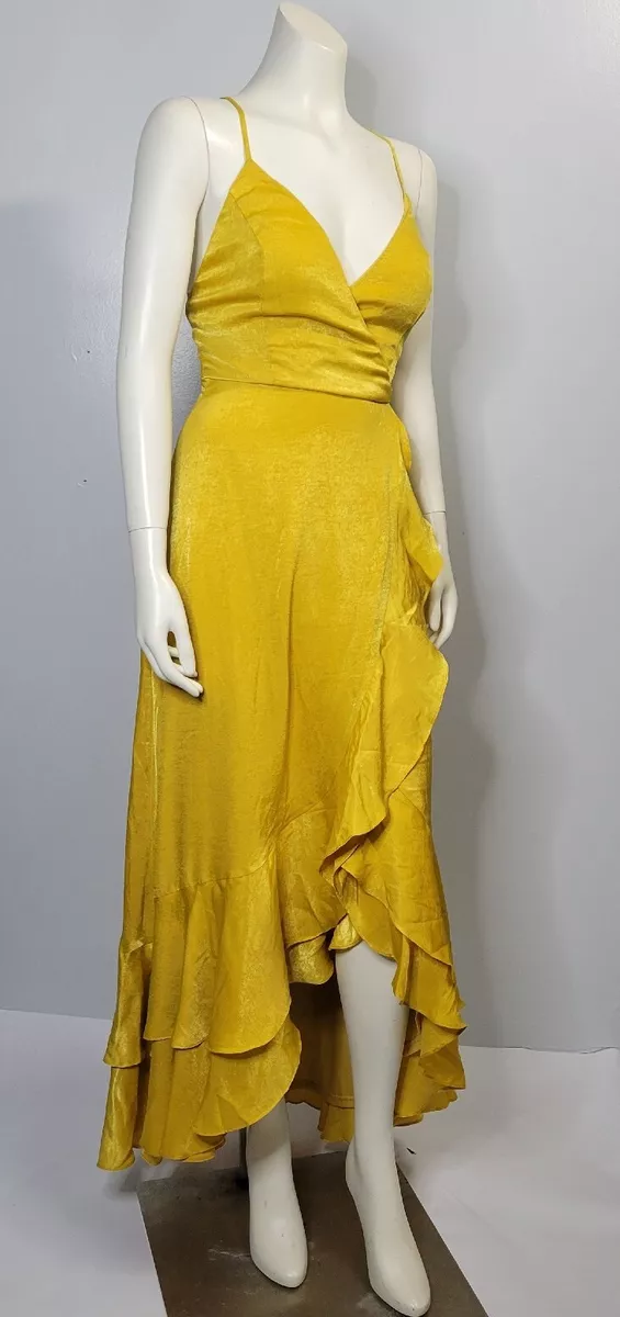 Lace mustard best sale dress
