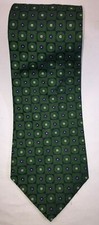 NOS Nautica Green Black Purple 100 Silk Neck Tie - 54" Length