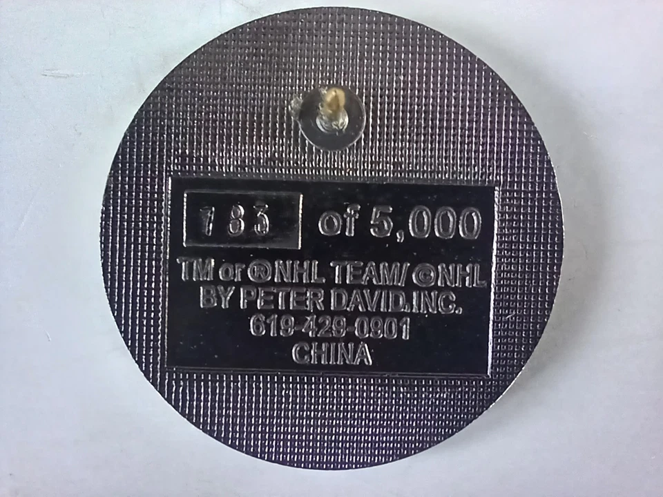 PHOENIX Coyotes 1996 97 Inaugural Season Pin # 783 Of 5000 PETER DAVID Limited - Image 3 of 4