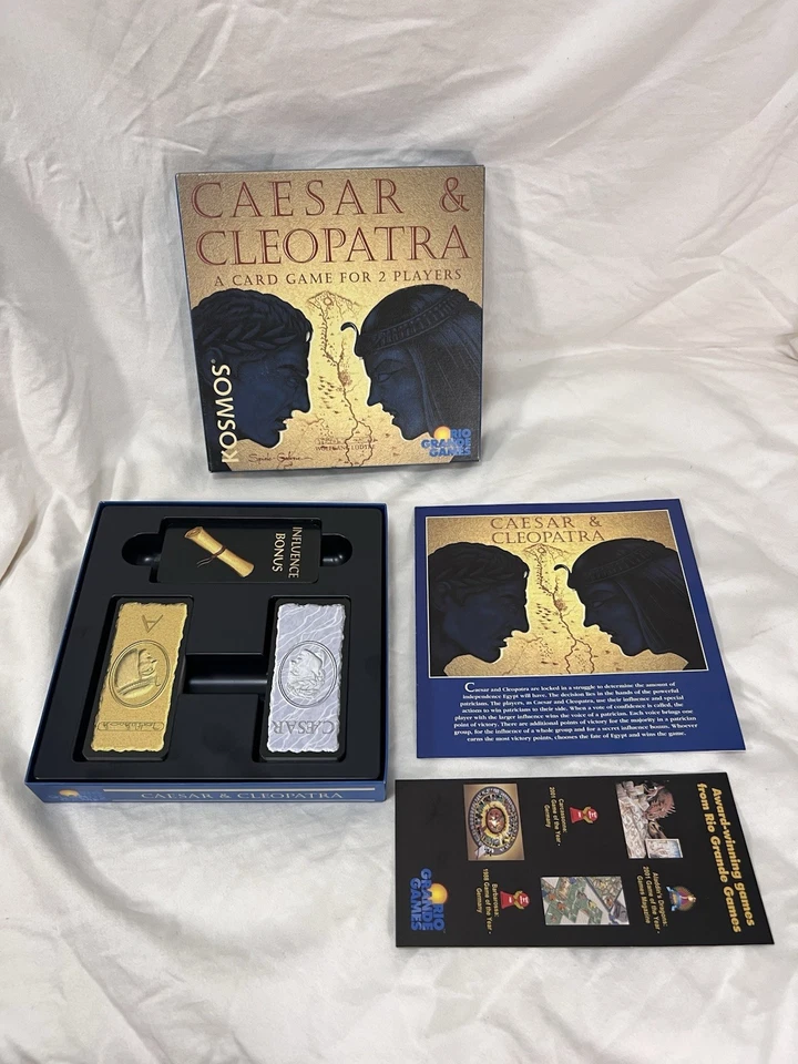 Caesar and Cleopatra Card Game 2 Players Kosmos Rio Grande Games 1999 Original - Image 3 of 4