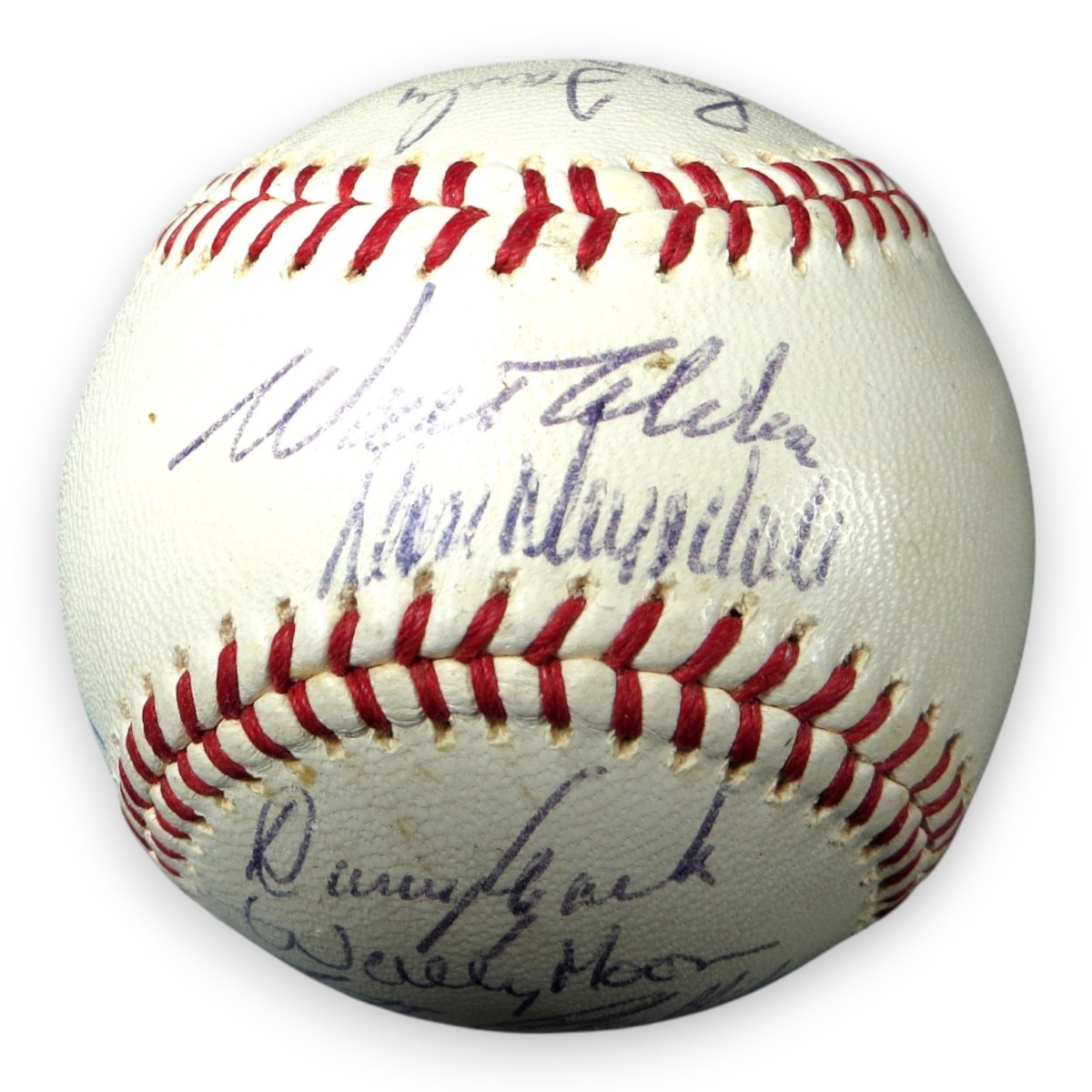 1965 Dodgers Team Signed Autographed Baseball Alston Drysdale +11