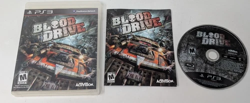 Blood Drive (Sony PlayStation 3, 2010) - Complete In Box - Tested/Working
