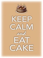 Holzschild 40X30 Cm Keep Calm And Eat Cake Deko Geschenk Holz Schild