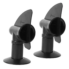  (-Pack RV Rotating Sewer Plumbing Vent Cover for RV Rotating Holding 2 Black