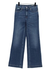 Alexa Chung Damen Jeans W 28 in blau Baumwolle mit Elasthan weites Bein
