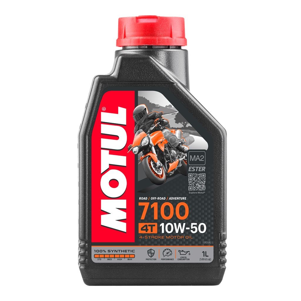 Motul 7100 4T 10W-50 Motorcycle Engine Oil Fully Synthetic - 1 Litre