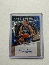 2024-25 Mosaic Tristan da Silva Fast Break Auto RC Rookie #AFB-TDS Magic