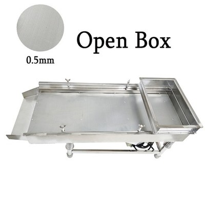 Open Box-110V 0.5mmScreen Linear Vibrating Screen Stainless Steel Sifter Shaker