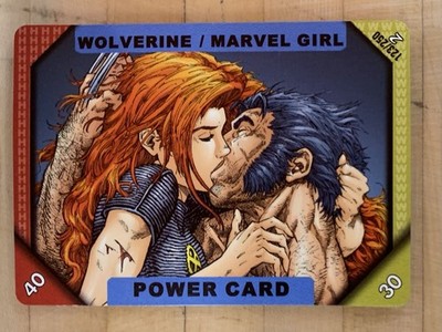 MARVEL RECHARGE CCG POWER CARD WOLVERINE / MARVEL GIRL 123/250 SERIES 2