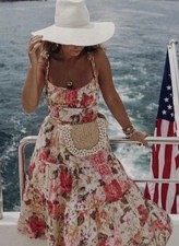 🩷Zimmermann Honour Tie Shoulder Linen Midi Dress Size 0 / AU 8 / US 4🩷